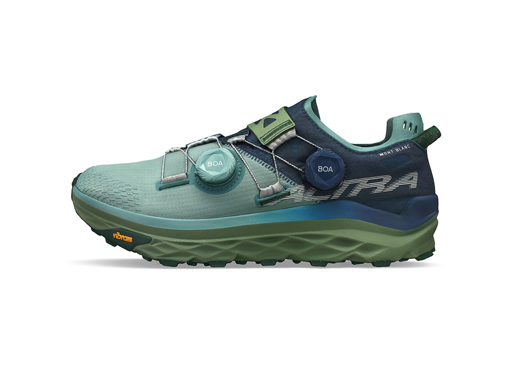 Trail shoe Mont Blanc BOA Man col. BLUE GREEN Altra Running